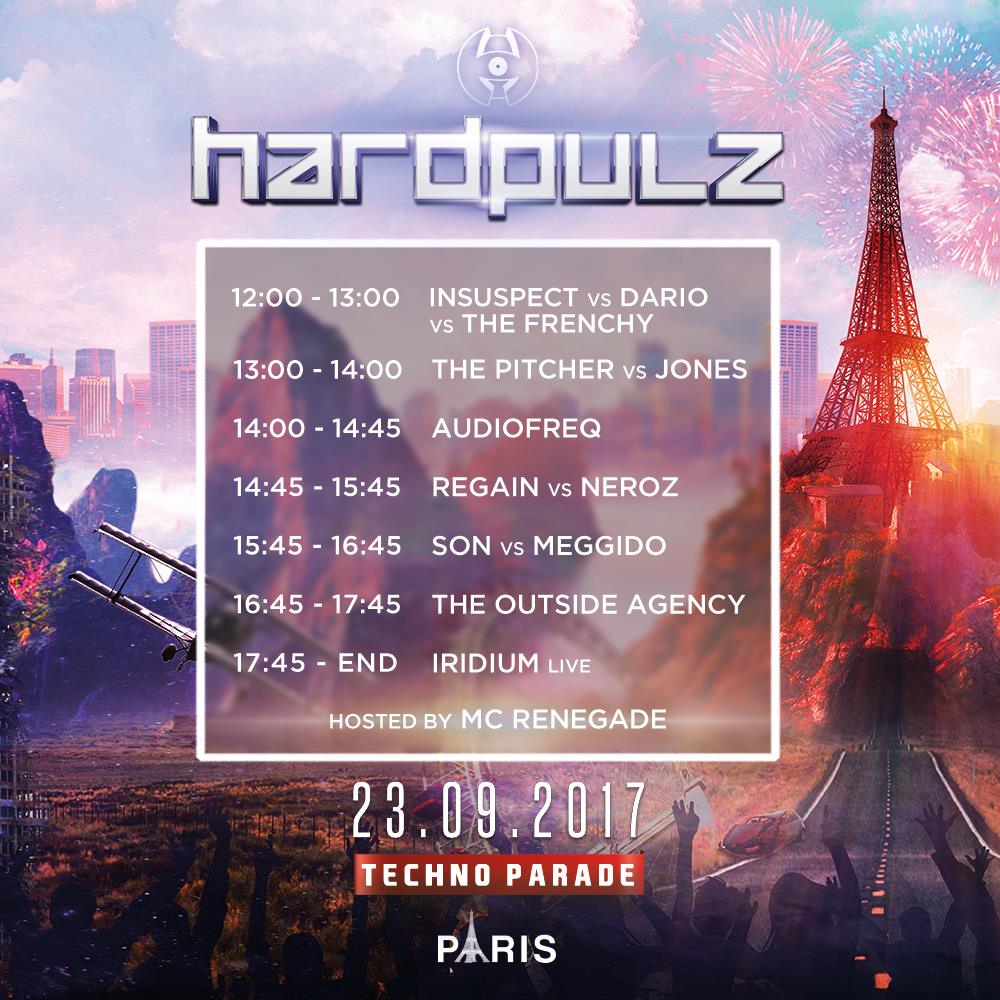 Timetable char Hardpulz @ Techno Parade 2017